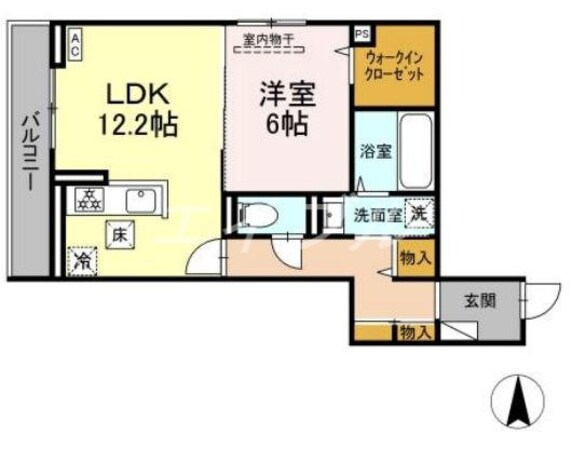 （仮）D-room東富井の物件間取画像